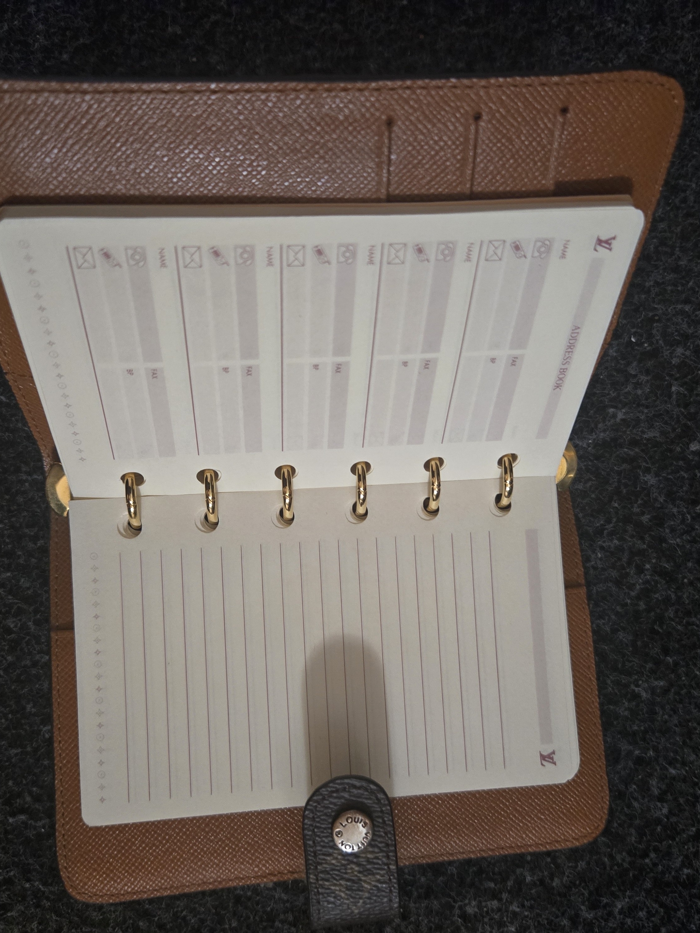 Adrees Book Vintage  Original Pages